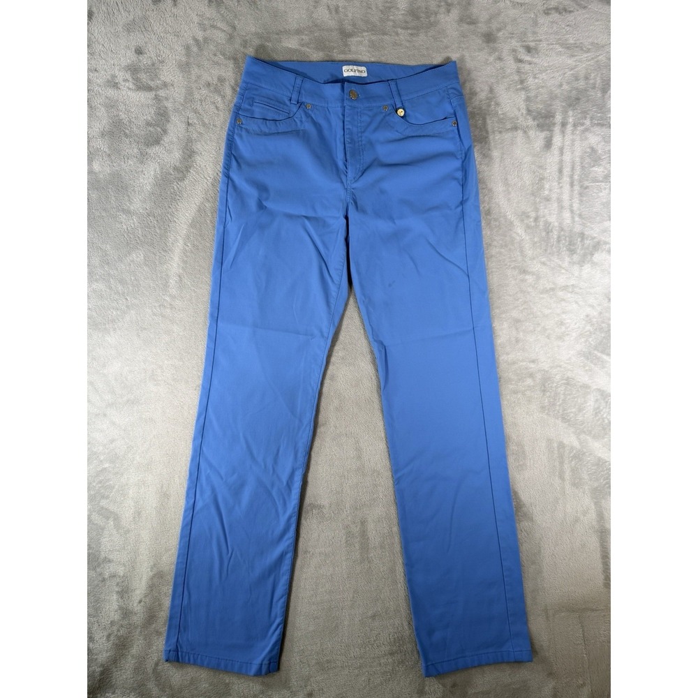 Golfino Pants Women's 8 Blue Performance Golf Activewear